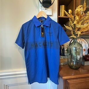 NWT Hackett London x Aston Martin Racing Polo Shirt Royal Blue M‎